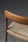 Model 75 Dining Chairs in Teak and Papercord by Niels Otto Møller from J.L. Møllers, Denmark, 1960s, Set of 4 22