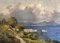 Ugo Maresca, Baie de Naples et vue sur le Vésuve, Öl auf Leinwand 1