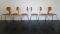 3103 Beech T Chairs by Arne Jacobsen for Fritz Hansen, 1981, Set of 6 5