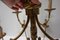 Lámpara de araña Luis XVI de 12 luces con borlas en bronce dorado, Imagen 15