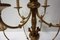 Lámpara de araña Luis XVI de 12 luces con borlas en bronce dorado, Imagen 14