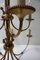 Louis XVI Kronleuchter mit 12 Leuchten und Quasten aus Vergoldeter Bronze 19