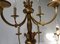 Lustre Louis XVI à 12 Lumières avec Pampilles en Bronze Doré 16