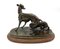 Pierre Jules Mene, Greyhound de bronce y King Charles Spaniel, 1870, Bronce, Imagen 5