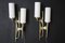 Mid-Century Modern Bronze Wall Sconces by Felix Agostini, 1990s, Set of 2 21