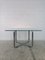 Square Chromed Steel and Glass Dining Table attributed to Gastone Rinaldi for Rima, 1960s 3