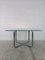 Tavolo da pranzo quadrato in acciaio cromato e vetro attribuito a Gastone Rinaldi per Rima, anni '60, Immagine 3