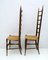 Italian Chairs in Wooden Chiavari with High-Staircase Back attributed to Paolo Buffa, 1950s, Set of 2 6