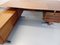 Large Vintage Scandinavian Style Executive Corner Desk in Teak, Chromed Metal, Smoked Glass and Stone from Voko, 1970s 14