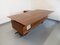 Large Vintage Scandinavian Style Executive Corner Desk in Teak, Chromed Metal, Smoked Glass and Stone from Voko, 1970s 2