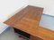 Large Vintage Scandinavian Style Executive Corner Desk in Teak, Chromed Metal, Smoked Glass and Stone from Voko, 1970s 21