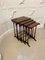 Antique Victorian Figured Mahogany Nesting Tables, 1850s, Set of 4, Image 1