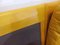 Sillas vintage de cuero amarillo mostaza de Roche Bobois, años 70. Juego de 3, Imagen 6