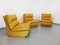 Vintage Stühle aus Senfgelbem Leder von Roche Bobois, 1970er, 3er Set 1
