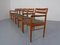 Poltrone da pranzo e sedie in teak di HW Klein per Bramin, Danimarca, anni '60, set di 6, Immagine 8