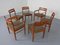 Danish Teak Dining Armchairs & Chairs by H. W. Klein for Bramin, 1960s, Set of 6 2