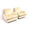 Vintage Armchairs with Cream Velvet Upholstery, 1970s, Set of 2, Image 1