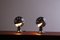 Chrome Eclisse Eyeball Kugel Table Lamps attributed to Hillebrand, 1960s, Set of 2 5