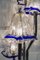 Vintage Lamp in Chromed Metal and Murano Glass, 1970s, Image 4