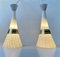 Mid-Century Italian Glass & Brass Pendant Lights attributed to Stilnovo, 1950s, Set of 2 1