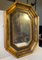 Espejo de pared escandinavo octogonal de madera dorada, siglo XIX, Imagen 5