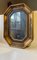 Specchio da parete ottagonale in legno dorato, Scandinavia, XIX secolo, Immagine 2