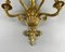 Vintage Empire Wandlampe aus Bronze mit fünf Wandlampen 9