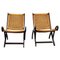 Nymphae Folding Chairs attributed to Gio Ponti for Fratelli Reguitti, Italy, 1958s, Set of 2, Image 2