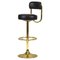 Swedish Swivel Bar Stool in Brass by Börje Johanson, 1960, Image 1