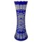 Kobaltblaue Vase aus Bleikristall von Caesar Crystal Bohemiae Co, 1980er 2