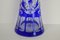 Kobaltblaue Vase aus Bleikristall von Caesar Crystal Bohemiae Co, 1980er 10