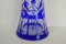 Lead Crystal in Cobalt Blue Vase by Caesar Crystal Bohemiae Co, 1980s 10