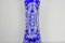 Lead Crystal in Cobalt Blue Vase by Caesar Crystal Bohemiae Co, 1980s 9
