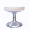 Vintage Space Age Stool with Chrome Base & White Vinyl Top, 1970s 5