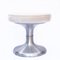 Vintage Space Age Stool with Chrome Base & White Vinyl Top, 1970s, Image 5