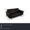 250 Leather 2-Seater Black Sofa by Rolf Benz, Image 2