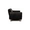 250 Leather 2-Seater Black Sofa by Rolf Benz 6