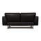 250 Leather 2-Seater Black Sofa by Rolf Benz 7