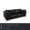 Leather 3-Seater Black Sofa from Bielefeld Workshops 2