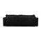 Leather 3-Seater Black Sofa from Bielefeld Workshops 8