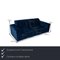 Bloom Samt Sofa Set in Blauem 3-Sitzer von Iconx Switzerland, 2er Set 2