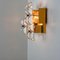 Crystal Gold-Plated Wall Sconce attributed to Kinkeldey, Germany, 1970s 8