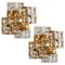 Crystal Gold-Plated Wall Sconce attributed to Kinkeldey, Germany, 1970s, Image 1