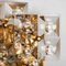 Aplique de cristal bañado en oro atribuido a Kinkeldey, Alemania, años 70, Imagen 4