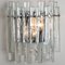 Ice Glass & Chrome Wall Sconce attributed to Kinkeldey, 1970s, Image 7