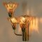 Flower Glass and Brass Wall Sconce from Hille, Germany, 1960s 10