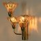 Flower Glass and Brass Wall Sconce from Hille, Germany, 1960s, Image 10
