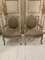 19th Century Louis XVI French Upholstered Armchairs, Set of 2 1