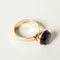Vintage Mid-Century Swedish Gold & Amethyst Ring, 1966, Image 1