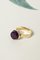 Vintage Mid-Century Swedish Gold & Amethyst Ring, 1966 4